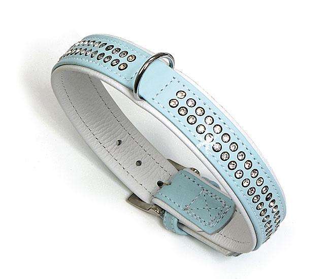 Karlie VINTAGE TIFFANY Halsband - Hellblau 17 mm