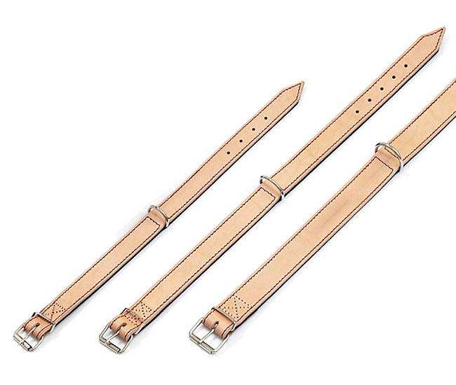 Karlie RONDO Halsband genäht - Natur/Schwarz 22 mm