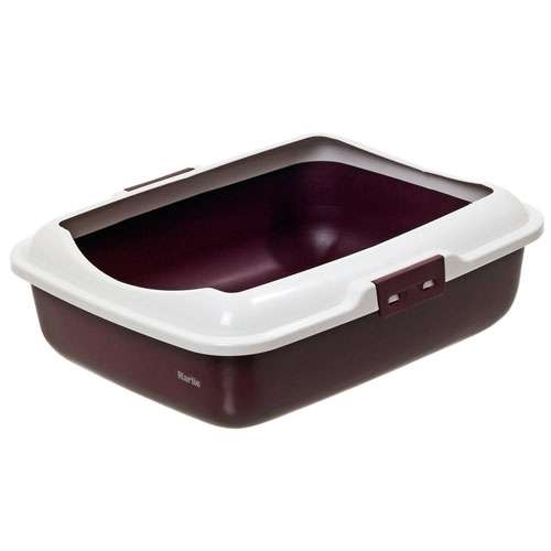 Karlie K-Cat 1 Katzentoilette mit Rand Dunkelrot