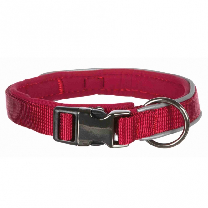 Trixie Experience Halsband - weinrot M-L