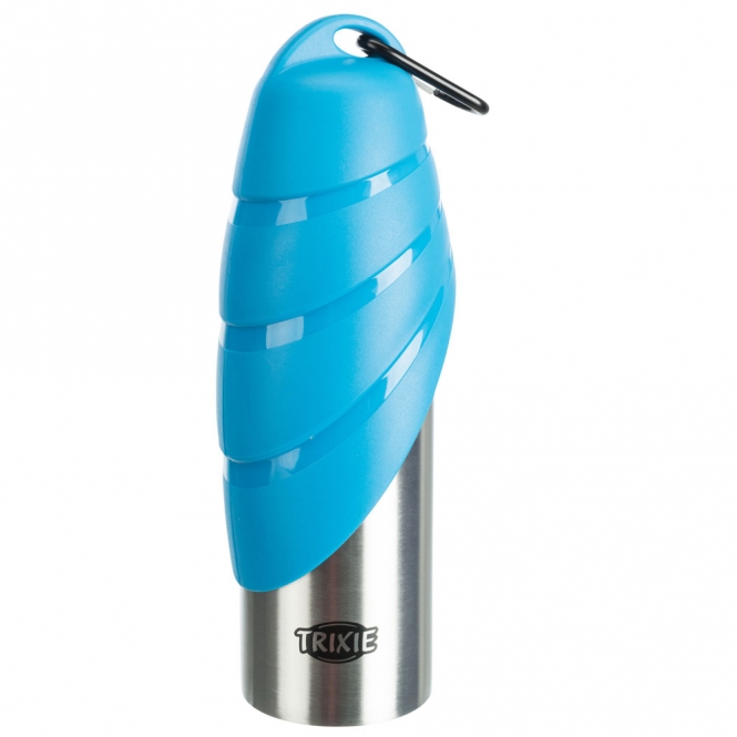 Trixie Edelstahl-Flasche mit Trinknapf 750 ml