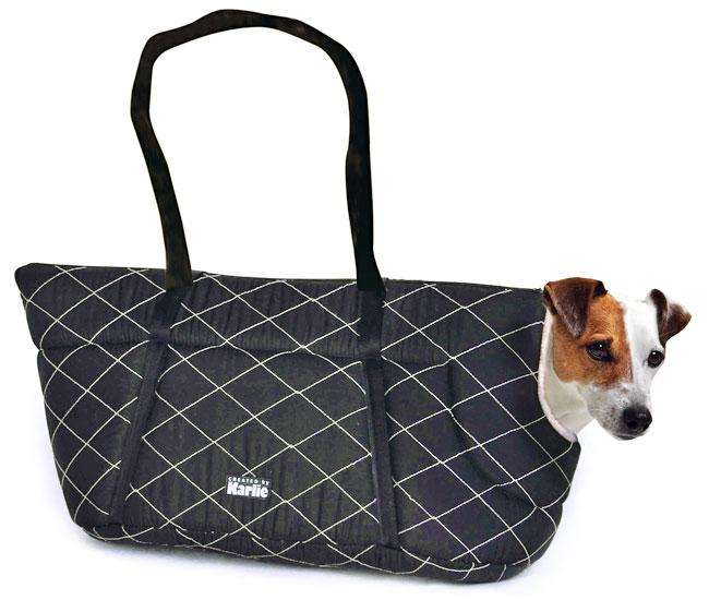 Karlie SUPER DELUXE Tragetasche - Schwarz 40 cm