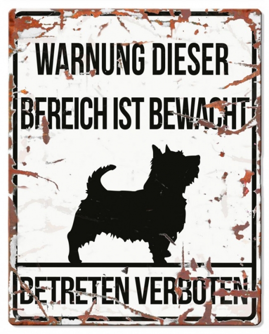 D&D Warnschild groß Terrier