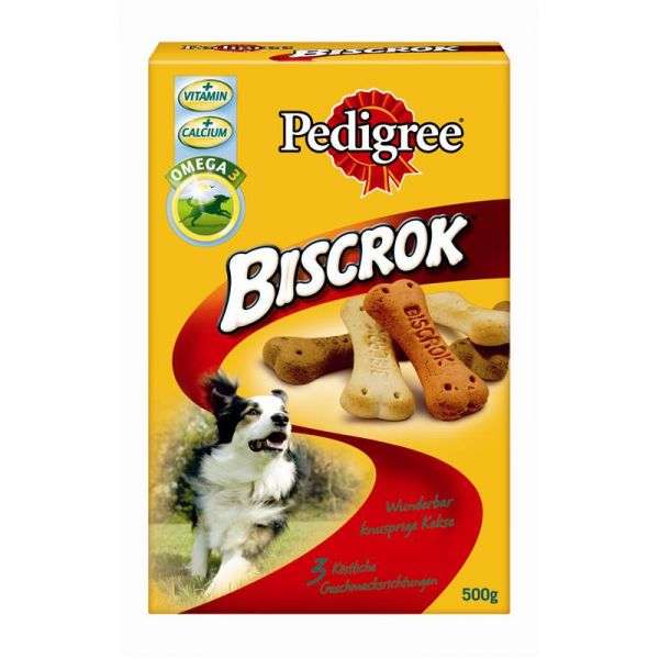 Pedigree Biscrok® in 3 koestlichen Geschmacksrichtungen 500 g